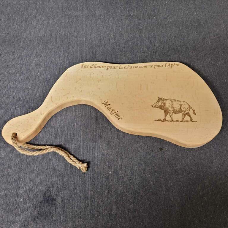 Planche à découper en forme de côte de boeuf